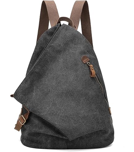 Amazon.com | Vintage Canvas Backpack Crossbody Rucksack Outdoor